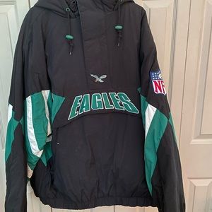 Mitchell & Ness Eagles Hooded Jacket